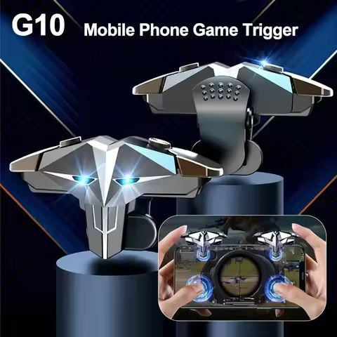 G10 Mobile Phone Game Trigger 4 Fingers Aim Shooting Free Fire L1 R1 Gamepad Joystick Controller for