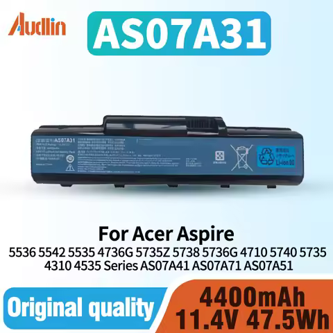 AS07A31 AS07A51 Battery for Acer Aspire 5536 5542 5535 4736G 5735Z 5738 5736G 4710 5740 5735 4310 45