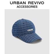 [Ready Stock] URBAN REVIVO2024 Spring New Style Ladies Fashion Embroidered Letter Baseball Cap UAWA40149