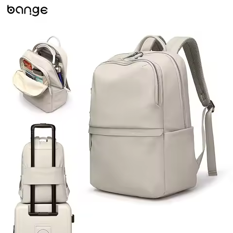 BANGE Large Capacity Backpack - Durable, Multi-Compartment, Fashionable Computer Bag for Travel, Bus
