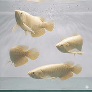 IKAN HIAS ARWANA SILVER ALBINO AROWANA AIR TAWAR -