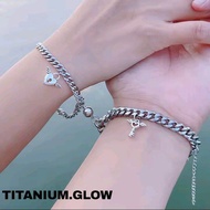 2pcs Gelang Couple Magnet Aesthetic Korea 2PCS | Gelang Sepasang Pasangan Lucu dan Romantis
