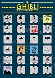Anime - Scratch off poster: All Ghibli Movies - The Ultimate List of Scratch Films with All Films fr