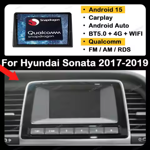 Android 15 Car Radio For Hyundai Sonata 7 LF 2017 - 2019 Carplay Auto 4G+WIFI GPS NAVI Multimedia St