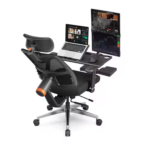 Drafting Chair, Standing Desk Chair with FlipUp Armrests, High Desk Chair Adjustable Height, Ergonom