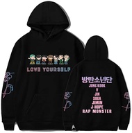 Kpop Jungkook Suga Jimin V Rap Jhope Jin Hoodie Sweatshirts Love Yourself Hoodies Sweater Merch Merc