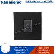 SAKLAR - STOP KONTAK - SAKLAR LAMPU - SAKLAR PANASONIC BLACK STYLE E - SAKLAR LAMPU PANASONIC HITAM