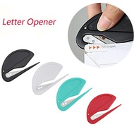 1/2/4Pc Plastic Letter Opener Mini Sharp Letter Opener Safety Mail Envelope Guarded Papers Cutter Bl