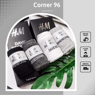 Set Box of 4 Pairs of David Beckham Men's Socks Deodorant and Extremely Sweat Absorbent