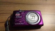 二手Nikon Coolpix S2700 輕便紫色數位相機