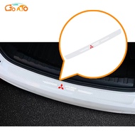 GTIOATO Transparent Car Trunk Sticker Carbon Fiber Car Accessories For Mitsubishi Outlander Attrage 