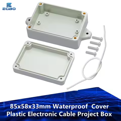 EGBO 85x58x33mm Waterproof Cover Plastic Electronic Cable Project Box Enclosure Case DIY