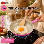 (LFH) Teflon Color Frypan Multipurpose Frying Pan 22cm Marble Frying Pan Handle