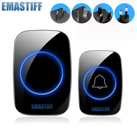 New Home Welcome Doorbell Intelligent Wireless Doorbell Waterproof 300M Remote EU AU UK US Plug smar