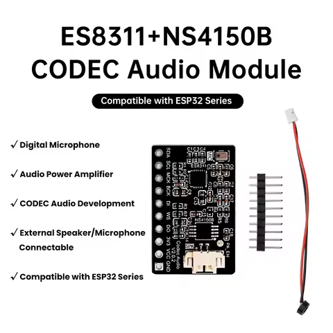 ES8311 NS4150B 3W CODEC Audio Amplifier Module Digital Mic Speaker Board For ESP32 C3 S3 I2S I2C Int