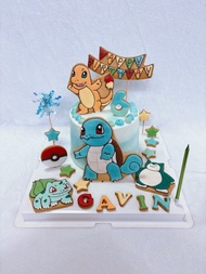 Pokemon曲奇蛋糕*寶可夢蛋糕*傑尼龜蛋糕*妙娃種子蛋糕*卡比獸蛋糕* 4/5/6/8吋蛋糕*曲奇蛋糕*忌廉蛋糕*卡通蛋糕*海綿蛋糕*自訂蛋糕*卡通蛋糕*生日蛋糕*戚風蛋糕*鮮忌廉蛋糕*朱古力蛋糕