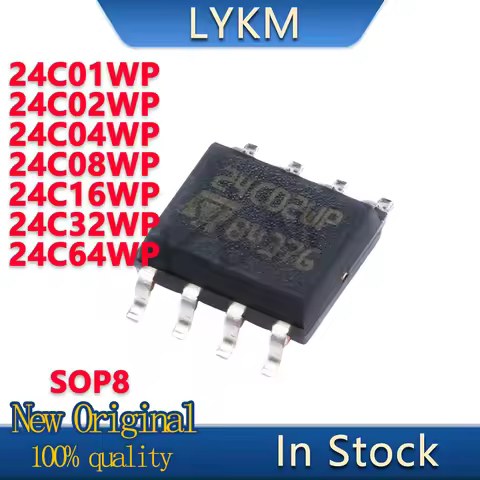 10/PCS New 24C01WP 24C02WP 24C04WP 24C08WP 24C16WP 24C32WP 24C64WP M24C01 M24C02 M24C04 M24C08 M24C1