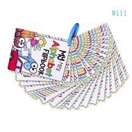Will Kids Educational Letter Flashcards 26 Letter Sound Learning Card Phonics Card