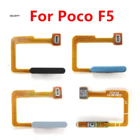 Fingerprint Sensor Scanner For Xiaomi Poco F5 Touch ID Connect Home Button Flex Cable Replacement,23