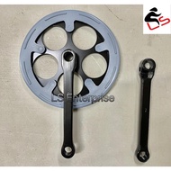 Bicycle Classic Cotter Pin Crank Set 36T 44T 48T Freeman Basikal Cottered crankset