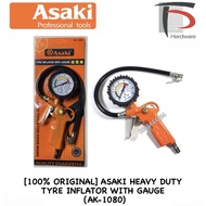 [100% ORIGINAL] ASAKI HEAVY DUTY TYRE INFLATOR WITH GAUGE (AK-1080)