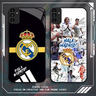 GK-76 Real Madrid logo Glass Casing for Samsung A14 A04S S21 FE A15 A35 A25 A24 A34 A54 A05S M15 A55