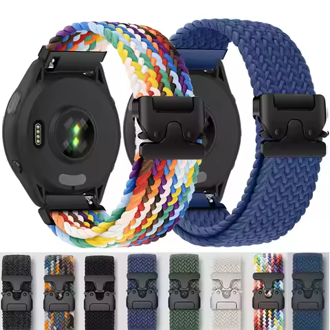 Parachute Braided Loop Strap For Garmin Forerunner 55 745 965 255 265 645 245 Band For Garmin Venu 3