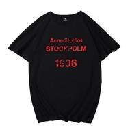 Acne Studio Stockholm 1996 Round Neck Cotton t Short Sleeve Loose Casual