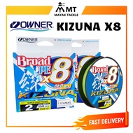 OWNER KIZUNA X8 SUPER CHARTREUSE 150YARD / 135M