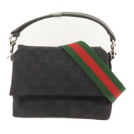GUCCI 帆布Crossbody GG銀扣手挽肩背兩用袋