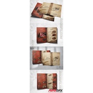 Steak House Food Menu Design A4 ESJXV46  [download]