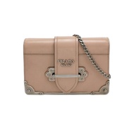 PRADA 月光寶盒 cahier 藕粉盒子包 肩背包斜背包
