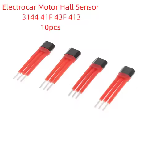 10PCS Electrocar Motor Hall Sensor 3144 41F 43F 413 With High Temperature Insulation Sleeve Hall Ele