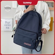 College students' large-capacity backpack simple solid color large-capacity backpack