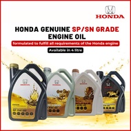 Honda Genuine Engine Oil - Fully Synthetic 0W20 / Semi Synthetic 5W30 / Mineral 10W30/ Fully Synthetic 0W30 (4L)