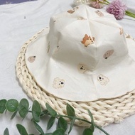 手作漁夫帽 花瓣帽 花型帽 雙面使用 狗狗汪汪