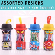 【🔥Wholesale Price🔥】12 Colours Colour Pen With Super Hero Spiderman Batman Goodie Bag Children Day Gift Birthday Gifts St