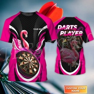 Newest Custom Name Sports Darts Player Beer Club Games Tattoo Summer Harajuku Casual T-Shirts Unisex