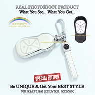XPENG G6 EV Car Key Cover STANDARD type NFC CARD Case XPENG G6 EV Premium Silver Edge Car Key Cover