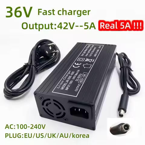 42V 5A Fast Charger For 36V M365 pro,bird,lime,ime-s,Ninebot Es1,Ninebot Es2,Ninebot Es4