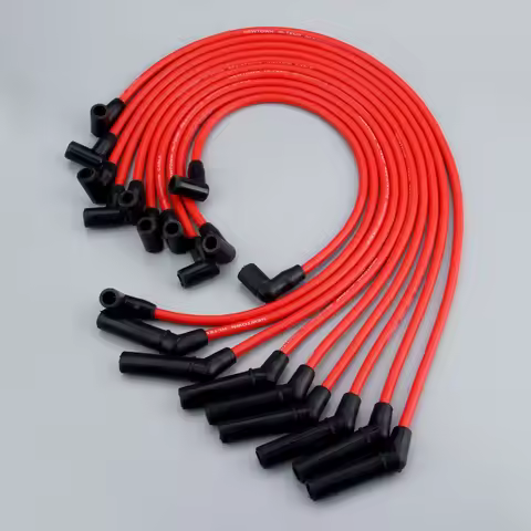 10Pcs Spark Plug Ignition Wires Cable Kit M-12259-R301 9mm for FORD 1964-1995 MUSTANG 1979-1995 F-15