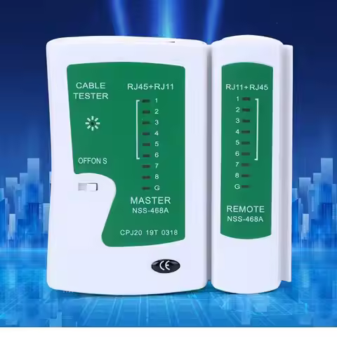 RJ45 Ethernet Cable Tester Network LAN Test Tool RJ11 Telephone Cable Compatible with TP-Link D-Link