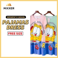 BAJU TIDUR WANITA PEREMPUAN PYJAMAS KARTON DRESS DUA POCKET
