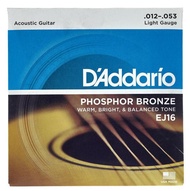 (HCM) Bộ Dây Đàn Guitar Acoustic DAddario EJ16Dây đàn DAddario EJ16 Dây Đàn Guitar DAddario EJ16 Dây