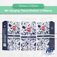 [1000pcs] MH Tisu Gantung Hanging Tissue Radiant 4 Ply Original Wood Pulp Soft Durable Hygienic For 
