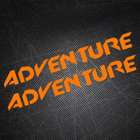 ADVENTURE Letter Motorcycle Sticker Motorbike Side Panels Decal for KTM RC200 390 SUPER 1290 ADVENTU
