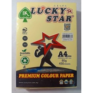 【1PACK=450SHEET ! ! !】LUCKY STAR A4 SIZE PREMIUM COLOUR PAPER 80GSM 450S ( LIGHT/DARK/CYBER COLOUR )