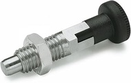 Ganter Normelemente GN 717-10-M16X1, 5-CK-ST - Locking Bolts, Silver, Pack of 2