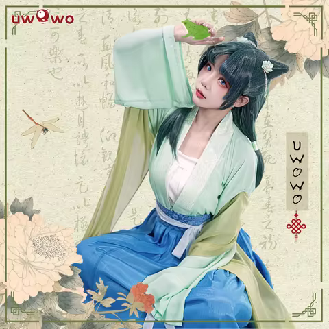 IN STOCK UWOWO Maomao Cosplay Anime The Apothecaryy Diariess Maomao Frog Green Hanfu Style Hunt Cosp