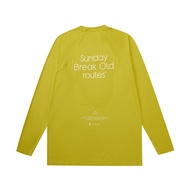 FPA | เสื้อยืดคู่แขนยาวคอปกติทรงหลวมสำหรับกีฬาและกลางแจ้ง